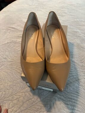 Franco Sarto Tan/Taupe Pointed Toe Wedge